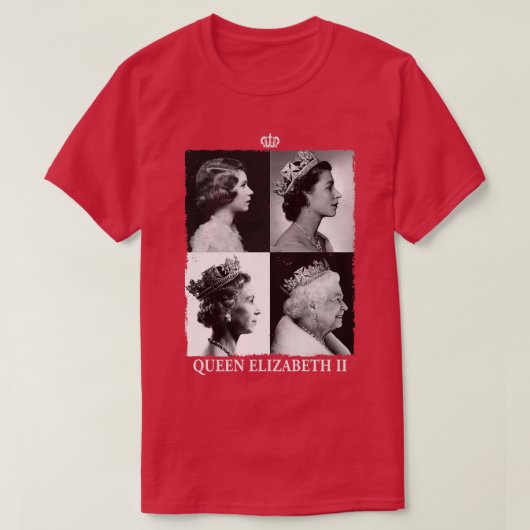 Elizabeth II Leve de koningin T-shirt (Design voorkant)