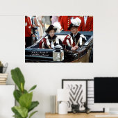 Elizabeth II & Prince Philip 1986 Poster (Thuiskantoor)