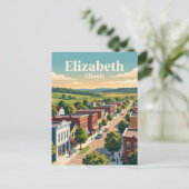 Elizabeth, Illinois Briefkaart (Staand voorkant)
