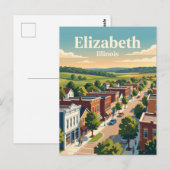 Elizabeth, Illinois Briefkaart (Voorkant / Achterkant)