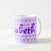 Elizabeth in het Paars Koffiemok (Voorkant rechts)