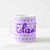 Elizabeth in het Paars Koffiemok (Voorkant links)