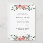Elizabeth Invitaciones de Boda Elegantes Wedding Kaart (Voorkant)