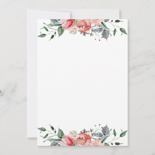 Elizabeth Invitaciones de Boda Elegantes Wedding Kaart (Achterkant)