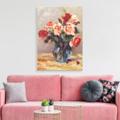 Elizabeth J. Grafin von Attems Stilllife met Ros Canvas Afdruk (Insitu (Woonkamer))
