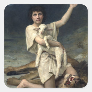 Elizabeth Jane Gardner David the Shepherd Vierkante Sticker