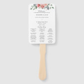 Elizabeth Katholiek Wedding Programma met Massa Handwaaier (Voorkant)