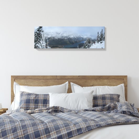 Elizabeth Lake 3 - Glacier Nationaal Park Canvas Afdruk (Insitu (Slaapkamer))