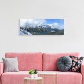 Elizabeth Lake 4 - Nationaal Park Glacier Canvas Afdruk (Insitu (Woonkamer))