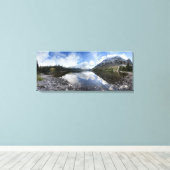 Elizabeth Lake - Glacier National Park Canvas Afdruk (Insitu (Houten vloer))