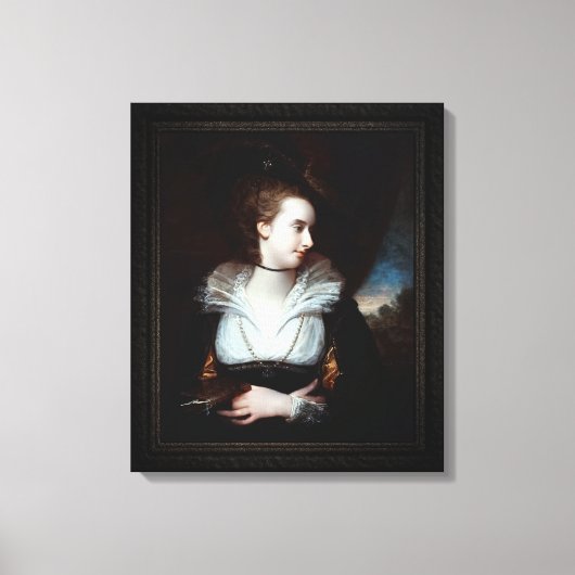 Elizabeth Lamb, Viscountess Melbourne Canvas Afdruk (Voorkant)