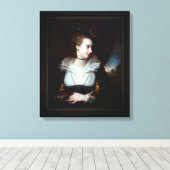 Elizabeth Lamb, Viscountess Melbourne Canvas Afdruk (Insitu (Houten vloer))