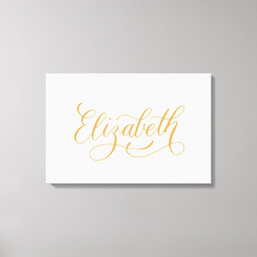 Elizabeth - Moderne kalligrafie Naam Design Canvas Afdruk (Voorkant)