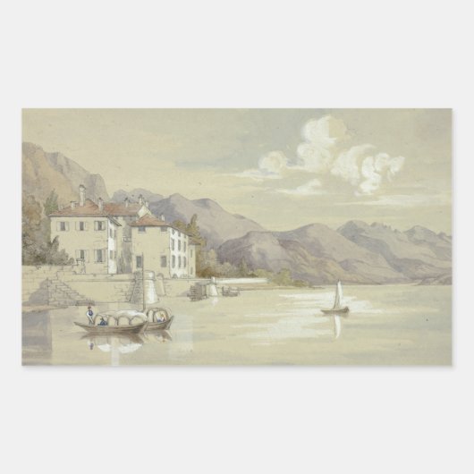 Elizabeth Murray - Majolica, Lake Como Rechthoekige Sticker (Voorkant)