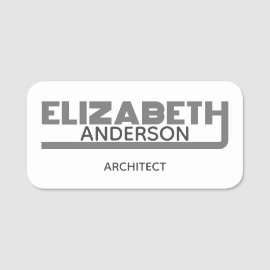 Elizabeth Name Tag (Voorkant)
