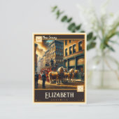 Elizabeth, New Jersey | Antiek Briefkaart (Staand voorkant)