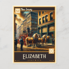 Elizabeth, New Jersey | Antiek Briefkaart