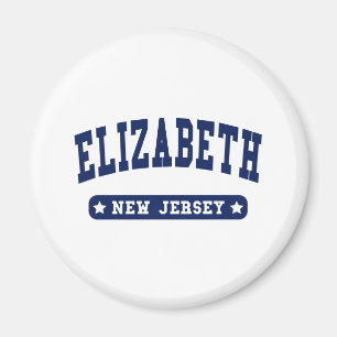Elizabeth New Jersey College Style-T-shirts Magneet