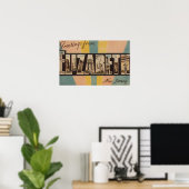 Elizabeth, New Jersey - Grote Letter-scènes Poster (Thuiskantoor)