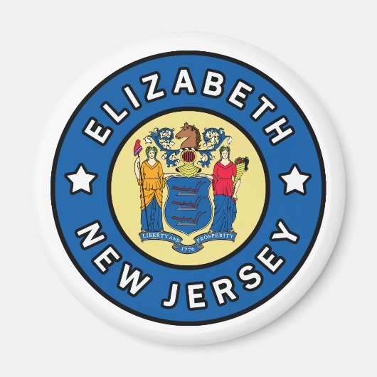 Elizabeth New Jersey Magneet (Voorkant)