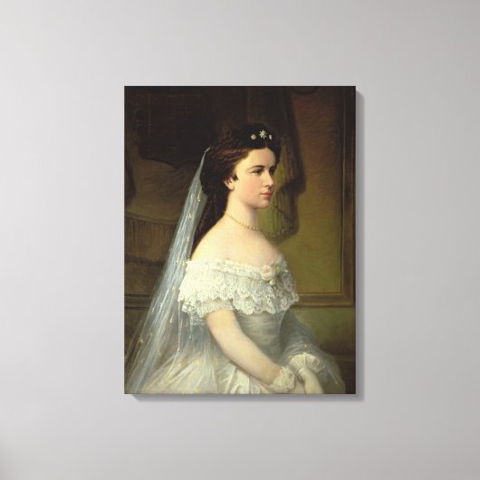 Elizabeth of Bavaria , Eempress of Austria Canvas Afdruk (Voorkant)