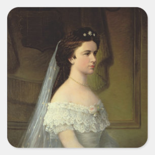 Elizabeth of Bavaria , Eempress of Austria Vierkante Sticker