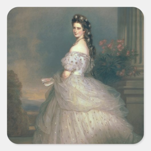 Elizabeth of Bavaria Vierkante Sticker (Voorkant)