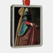 Elizabeth of Portugal 1640 Metalen Ornament (Rechts)