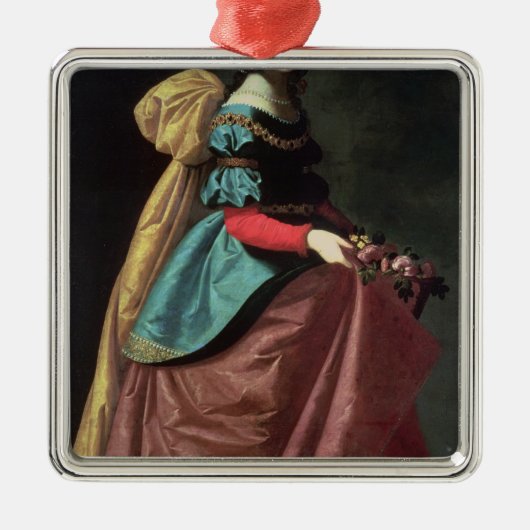 Elizabeth of Portugal 1640 Metalen Ornament (Voorkant)