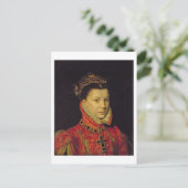 Elizabeth of Valois (1545-68) 1570 (olie op canvas Briefkaart (Staand voorkant)
