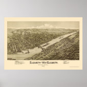 Elizabeth, PA Panorama - 1897 Poster (Voorkant)