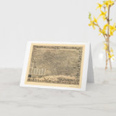 Elizabeth, Panoramische Kaart NJ - 1898 (Gele Bloem)