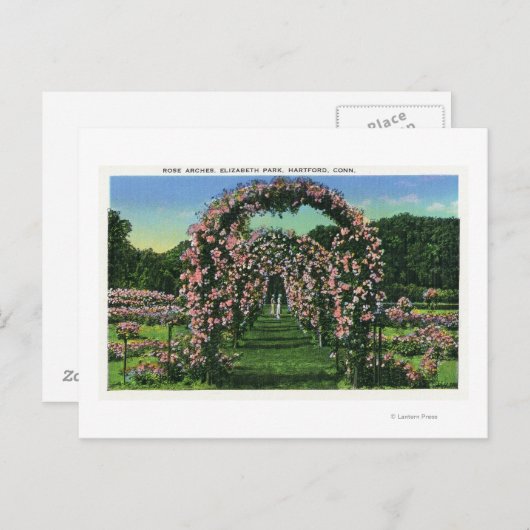 Elizabeth Park Uitzicht van de Rozen Arches Briefkaart (Voorkant / Achterkant)