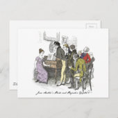 Elizabeth Performs - Jane Austen Pride & Prejudice Briefkaart (Voorkant / Achterkant)
