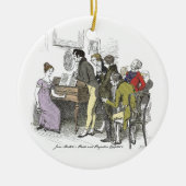 Elizabeth Performs - Jane Austen Pride & Prejudice Keramisch Ornament (Voorkant)
