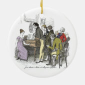 Elizabeth Performs - Jane Austen Pride & Prejudice Keramisch Ornament (Achterkant)