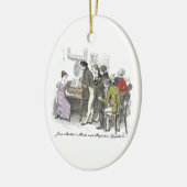 Elizabeth Performs - Jane Austen Pride & Prejudice Keramisch Ornament (Links)