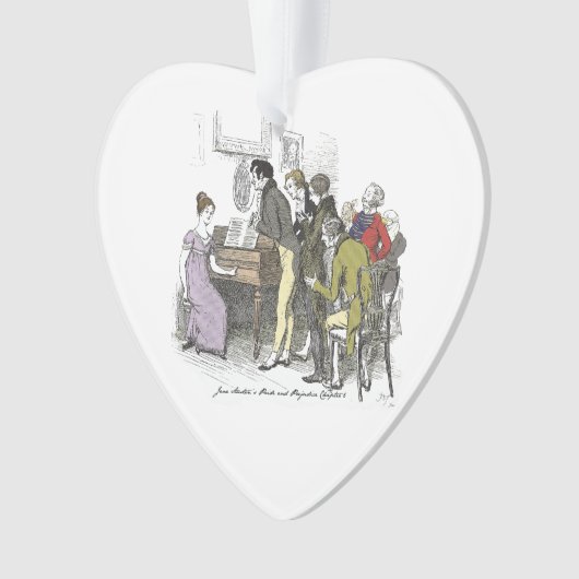 Elizabeth Performs - Jane Austen Pride & Prejudice Ornament (voorkant)