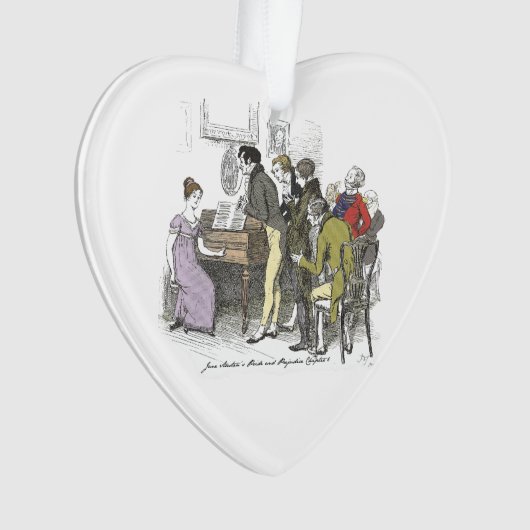 Elizabeth Performs - Jane Austen Pride & Prejudice Ornament (voorkant)