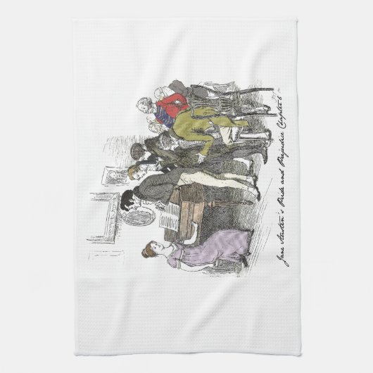 Elizabeth Performs - Jane Austen Pride & Prejudice Theedoek (Verticaal)