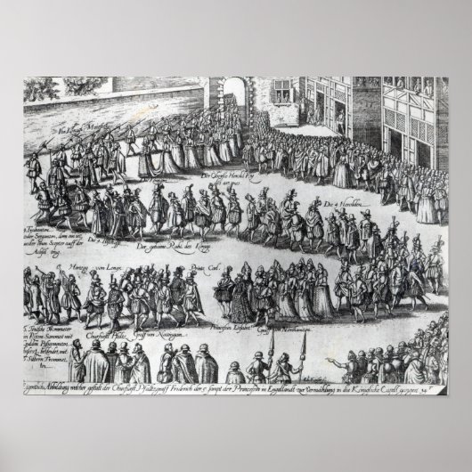 Elizabeth Procession Poster (Voorkant)