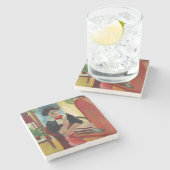 Elizabeth Reading Stenen Onderzetter (Zijkant)