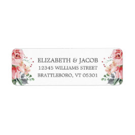 Elizabeth Return Address Wedding Envelope Seal Etiket