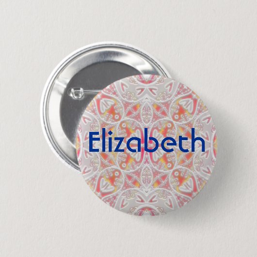 Elizabeth Ronde Button 5,7 Cm (Voorkant /achterkant)