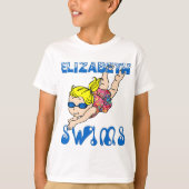 Elizabeth Swims T-Shirt (Voorkant)