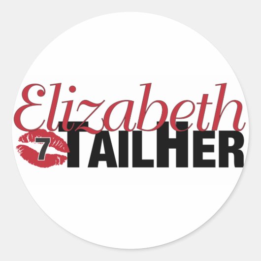 Elizabeth TailHer - Sticker (Voorkant)