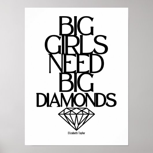 Elizabeth Taylor citeert Women Power Poster (Voorkant)