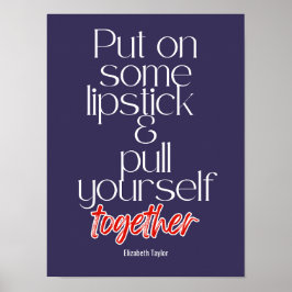 Elizabeth Taylor Inspirerend Motivatie offertes Poster
