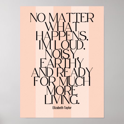 Elizabeth Taylor Inspirerend Motivatie offertes Poster (Voorkant)