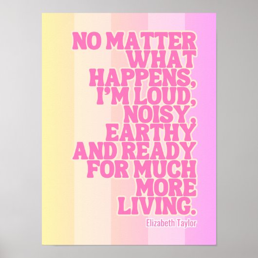 Elizabeth Taylor Inspirerend Motivatie offertes Poster (Voorkant)
